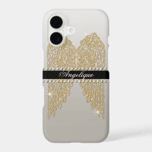 Golden n Diamond Jewel Look Angel Wings Bling