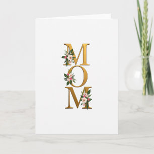 Golden Name Floral Art Card