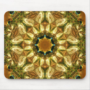 Golden Nature Mandala Mousepad