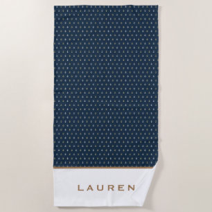 Golden Nautical ⎢ Personalised Beach Towel