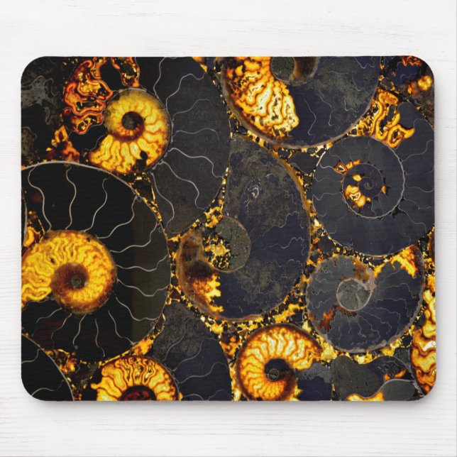 Golden Nautilus Mouse Mat (Front)