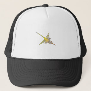 Golden Nazca Lines Hummingbird Trucker Hat