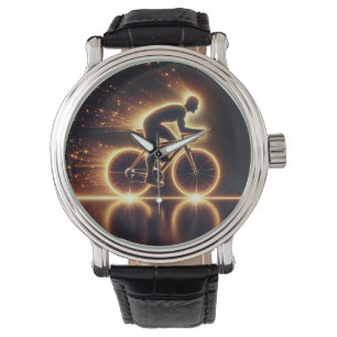 Golden Neon Bicycle Watch