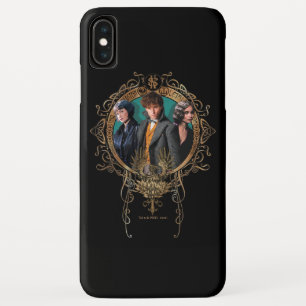 Golden Newt, Tina, and Leta Art Deco Portrait iPhone XS Max Case