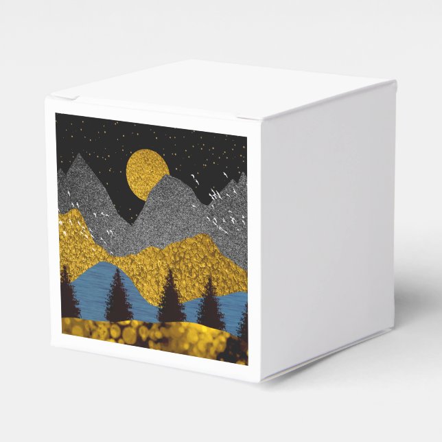 Golden Night Favour Box (Front Side)