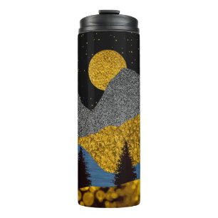 Golden Night Thermal Tumbler