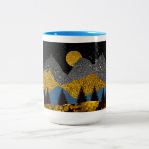 Golden Night Two-Tone Coffee Mug