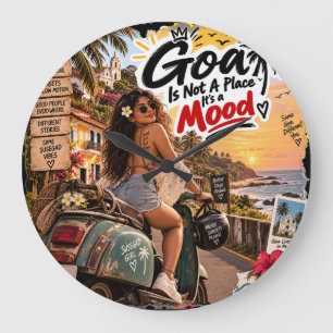 Golden Nights – Goa Large Clock