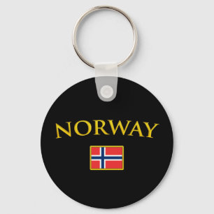 Golden Norway Key Ring