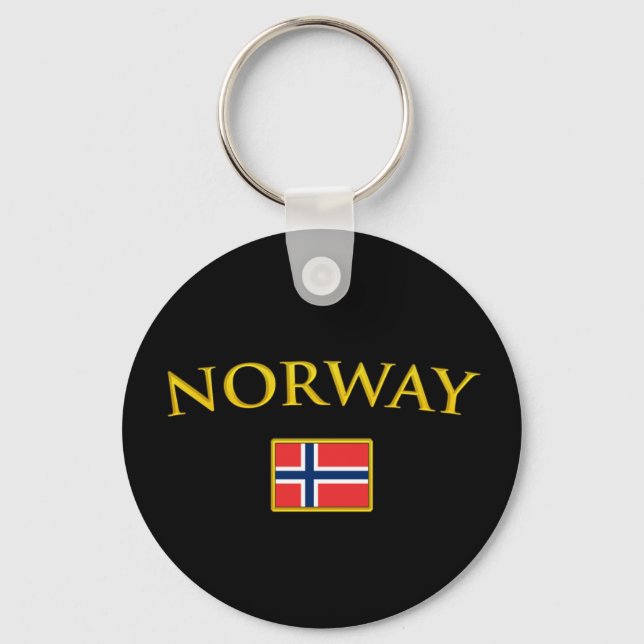 Golden Norway Key Ring (Front)