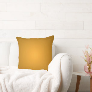 Golden Ochre Warm Tones Cheerful Cushion