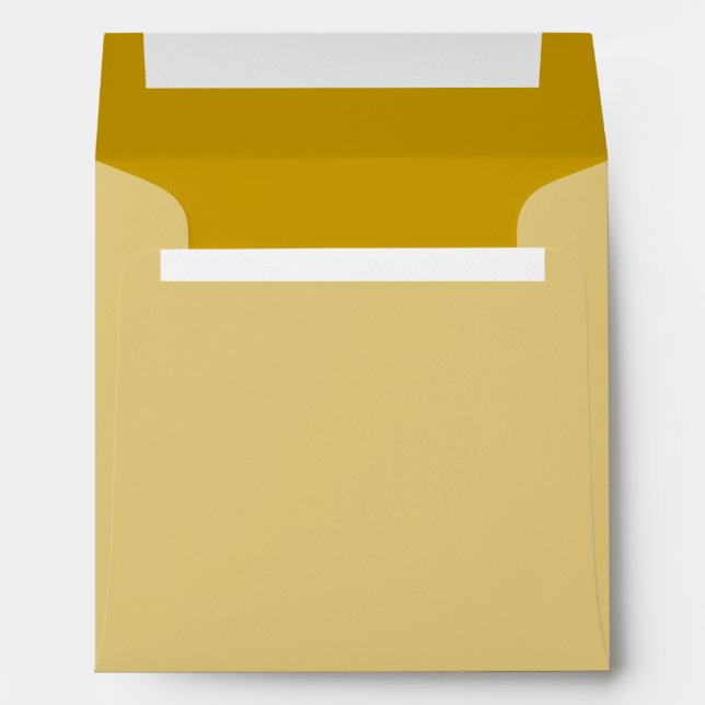Golden Ocre Background Colour Customise This! Envelope (Back (Bottom))