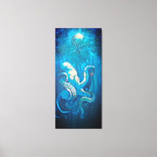 Golden Octopus  Canvas Print