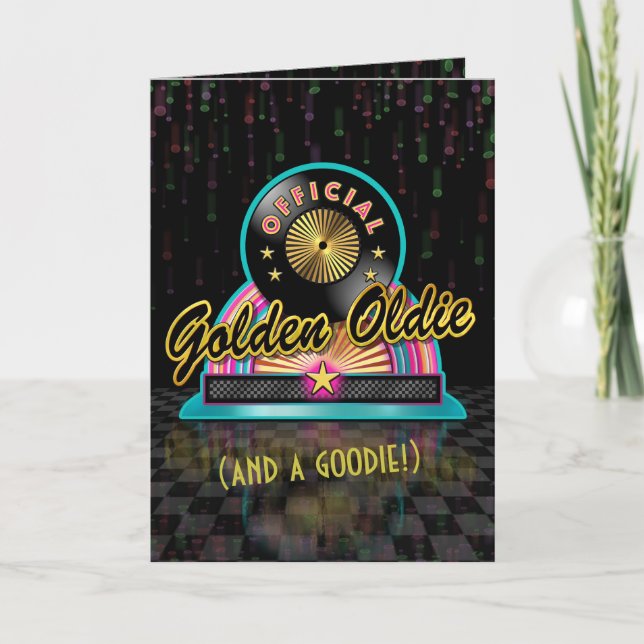 Golden Oldie Birthday Card (Front)