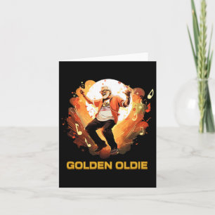 Golden Oldie - Fun Design With A Senior Man Dancin Card