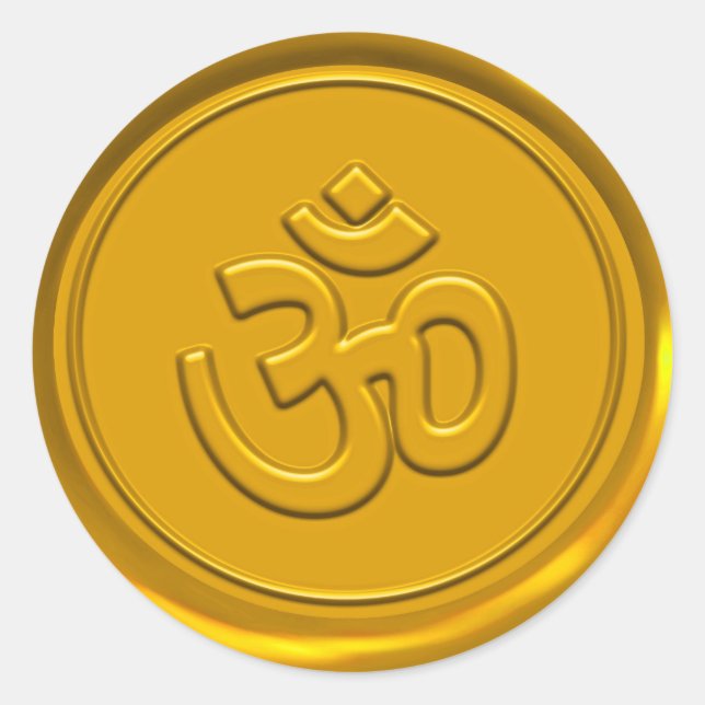Golden Om Wax Seal (Front)