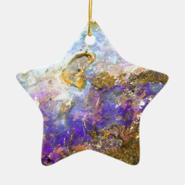 Golden Opal Ceramic Tree Decoration (Front)
