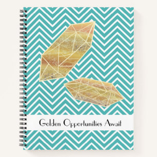 Golden Opportunities Await Gold Diamonds Notebook