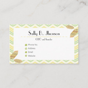 Golden Opportunity Minimalistic Elegant Business Card