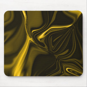 Golden or yellowish curves in brown background mouse mat