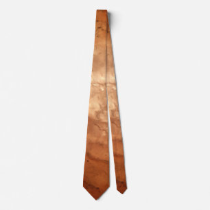 Golden Orange Ombre Marble Elegant Modern Chic Tie