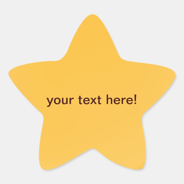 Golden orange - star stickers (Front)