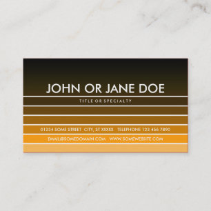 golden orange swatch business card