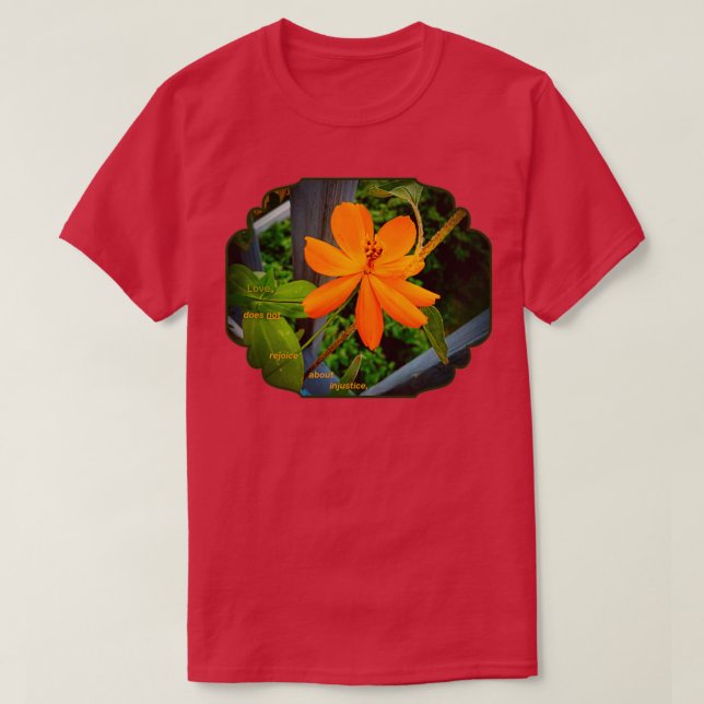 Golden Orange Wildflower 7 of 13 Defining True Lov T-Shirt (Design Front)