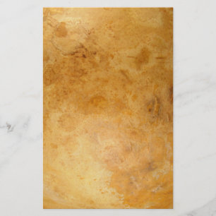 Golden Organic Marble Full Colour Design Stationery
