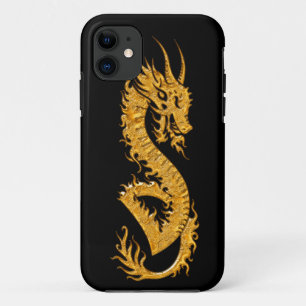 Golden oriental dragon 02 iPhone 11 case