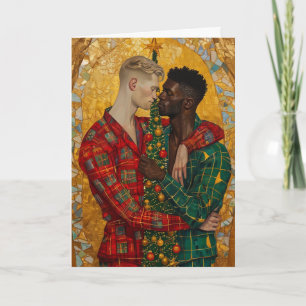 Golden Ornament Embrace Card