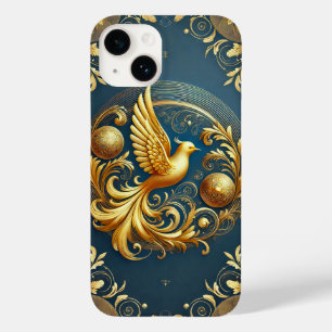 Golden Ornament with Bird Motif Case-Mate iPhone 14 Case