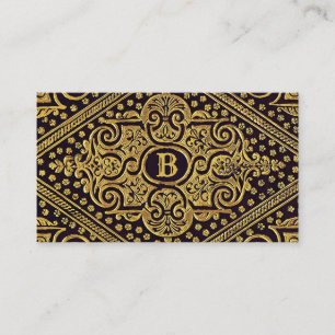 Golden Ornamental Business Card