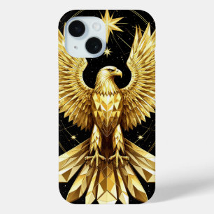 Golden Ornamental Eagle iPhone 15 Case