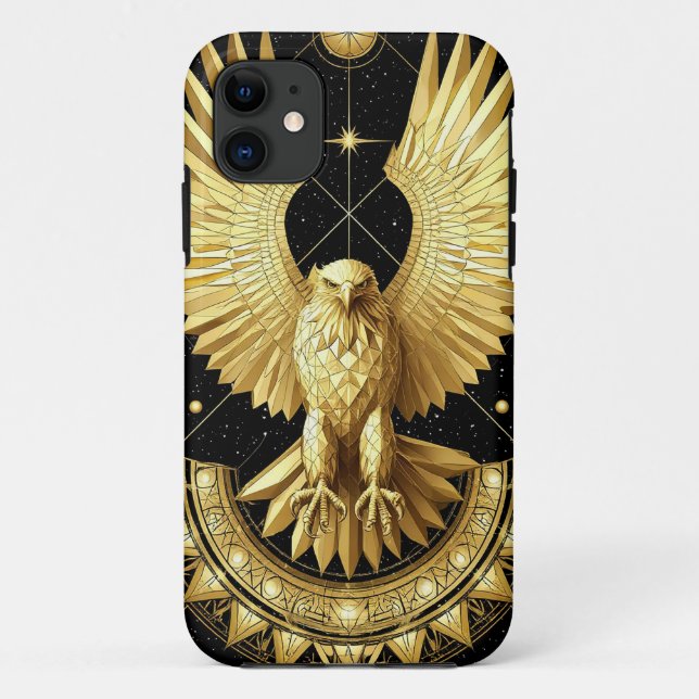 Golden Ornamental Eagle Case-Mate iPhone Case (Back)