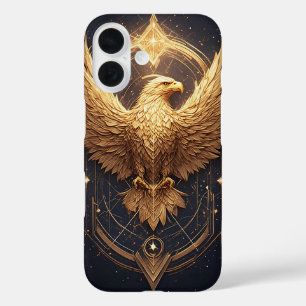Golden Ornamental Eagle iPhone 16 Case