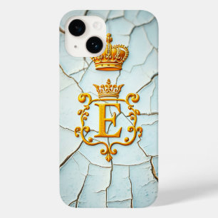 Golden Ornamental Letter with Royal Crown Case-Mate iPhone 14 Case