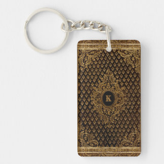 Golden Ornamental w/out your Monogram Key Ring