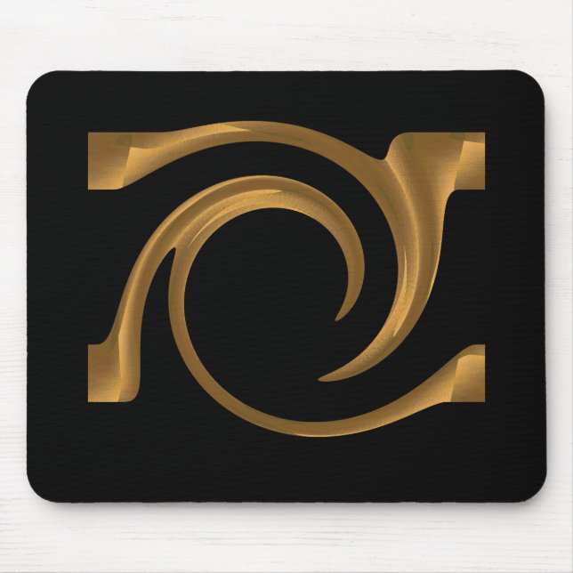 Golden ornamentation mouse mat (Front)
