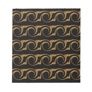 Golden ornamentation notepad