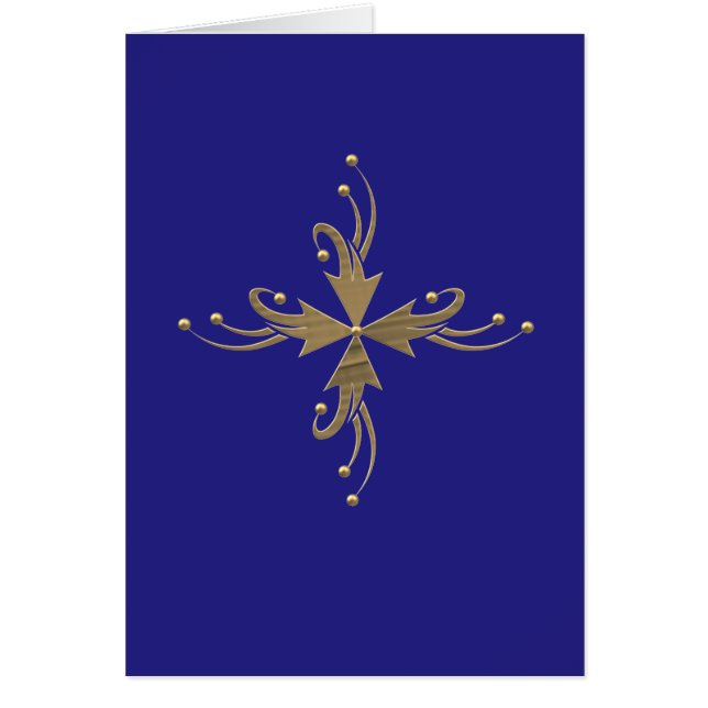Golden ornaments on black background (Front)
