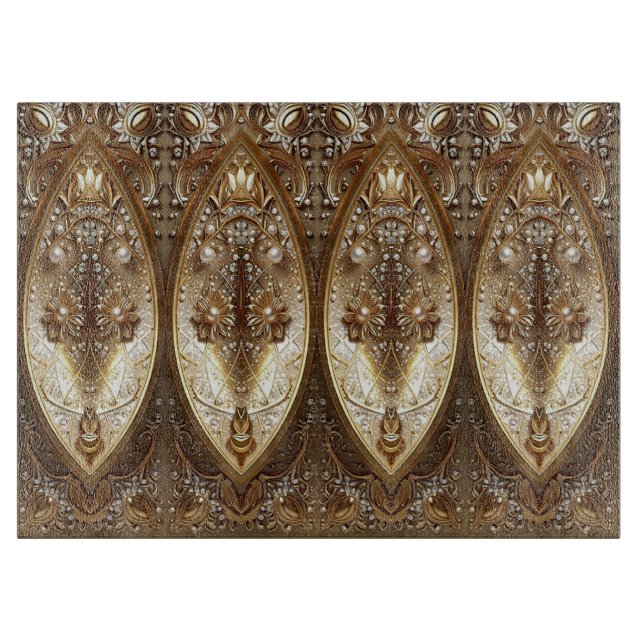 Golden Ornate Cutting Board (Front)