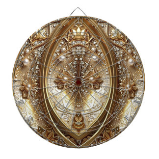 Golden Ornate Dartboard