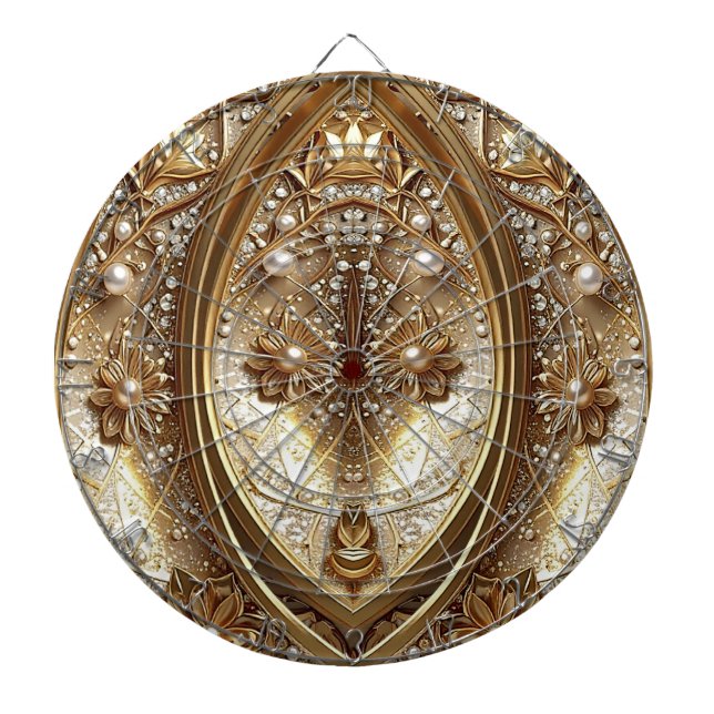 Golden Ornate Dartboard (Front)