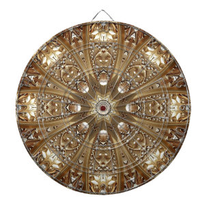 Golden Ornate Dartboard