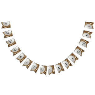 Golden Ornate Frame Bunting Flag