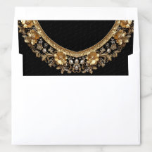Golden Ornate Frame Envelope Liner