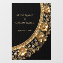 Golden Ornate Frame Floor Decal