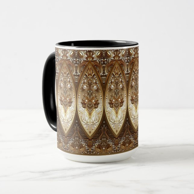 Golden Ornate Mug (Front Left)