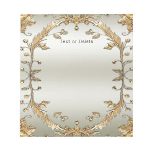 Golden Ornate Notepad